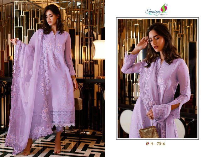 7016 Mushq Saniya Embroidery Cotton Pakistani Salwar Suits Wholesale Market In Delhi